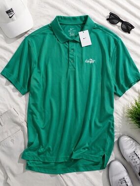 Nike Golf Dri Fit Polo Shirt Mens 3XL Green Cargill Logo Performance NWT